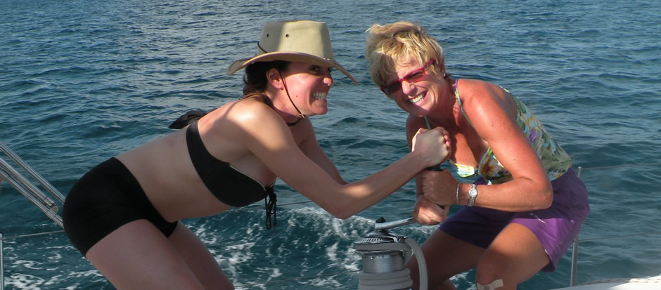 Womens sailing holidays on Yacht Ibis